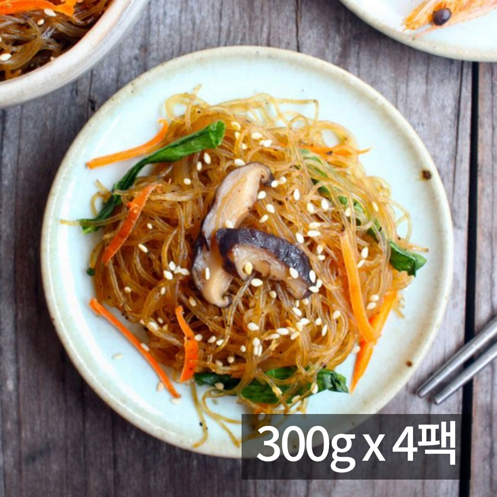 한정식 수제 잡채 300g 4팩