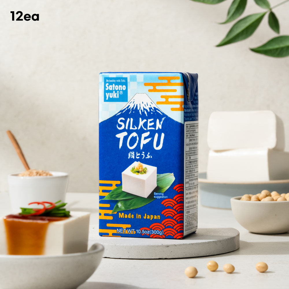 [사토노유키] 실큰두부(12ea)100% 대두사용,상온보관 멸균두부