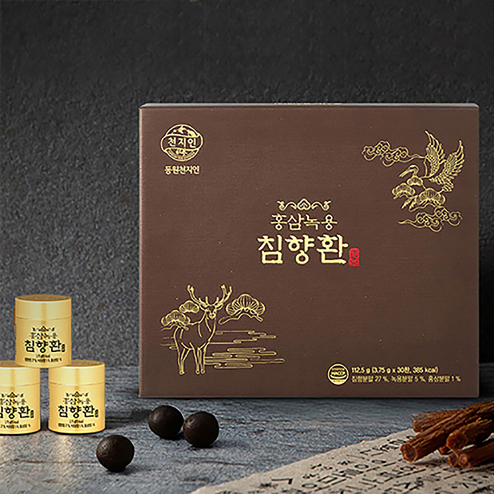 [동원천지인] 홍삼녹용 침향환(3.75gx30환) (쇼핑백동봉)