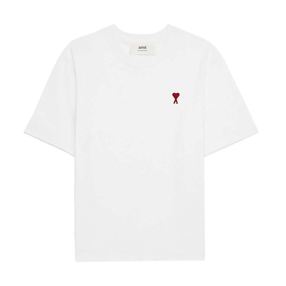 아미 스몰 하트 로고 라운드 반팔티