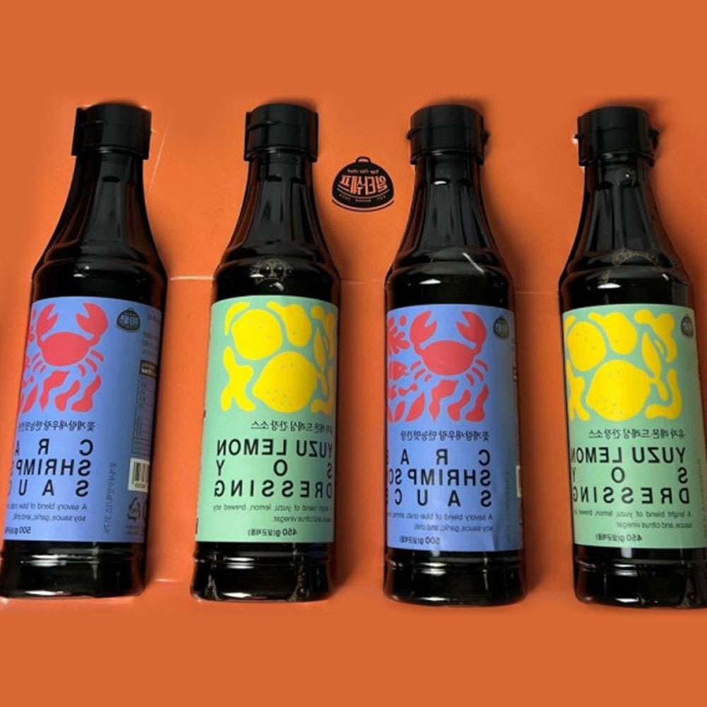 [일타쉐프] 유자레몬간장 꽃게새우간장 4개입