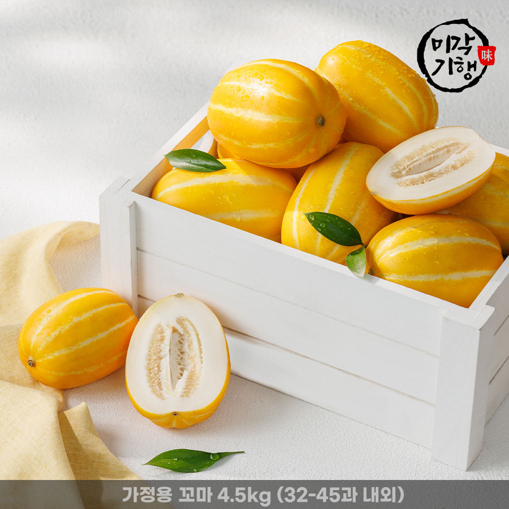 [미각기행] 성주 고당도 꿀참외 가정용 꼬마 4.5kg (32-45과 내외)