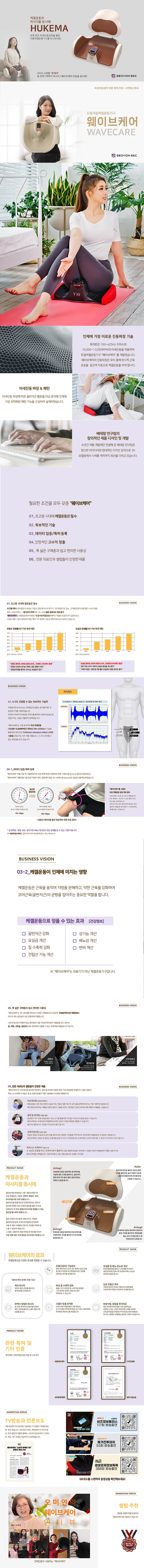 웨이브케어 휴케마 프리미엄 코어 헬스체어 상세 1