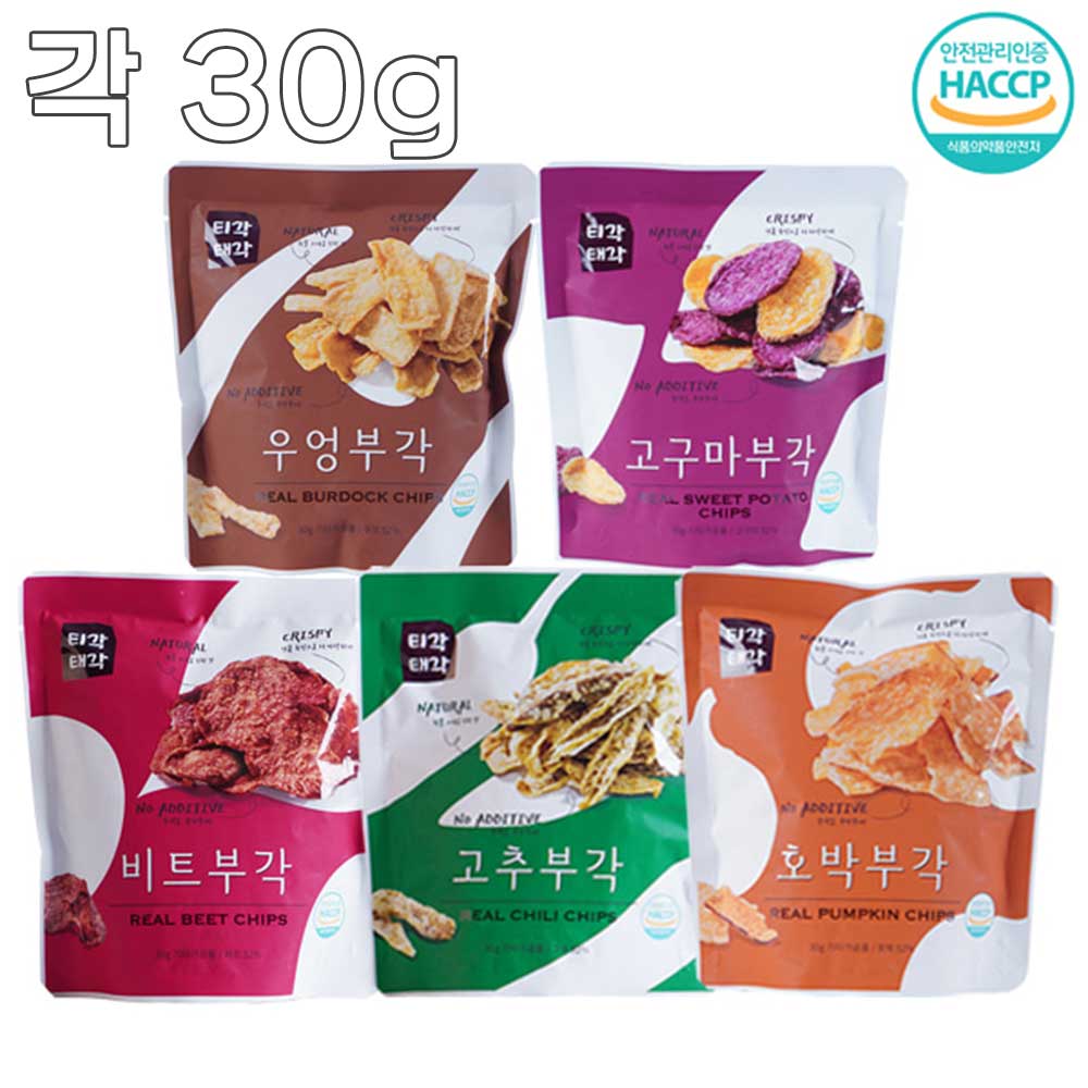 [맛다움] 속초명물 바삭바삭 부각(호박+고추+우엉+고구마+비트)x각30g