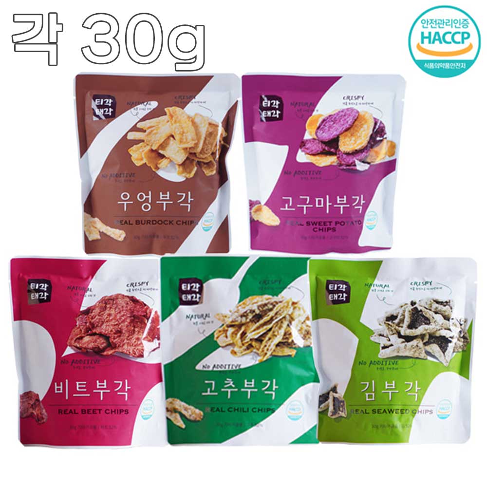 [맛다움] 속초명물 바삭바삭 부각(고추+우엉+고구마+비트+김)x각30g