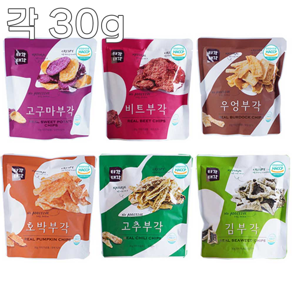 [맛다움] 속초명물 바삭바삭 부각(호박+고추+우엉+고구마+비트+김)x각30g