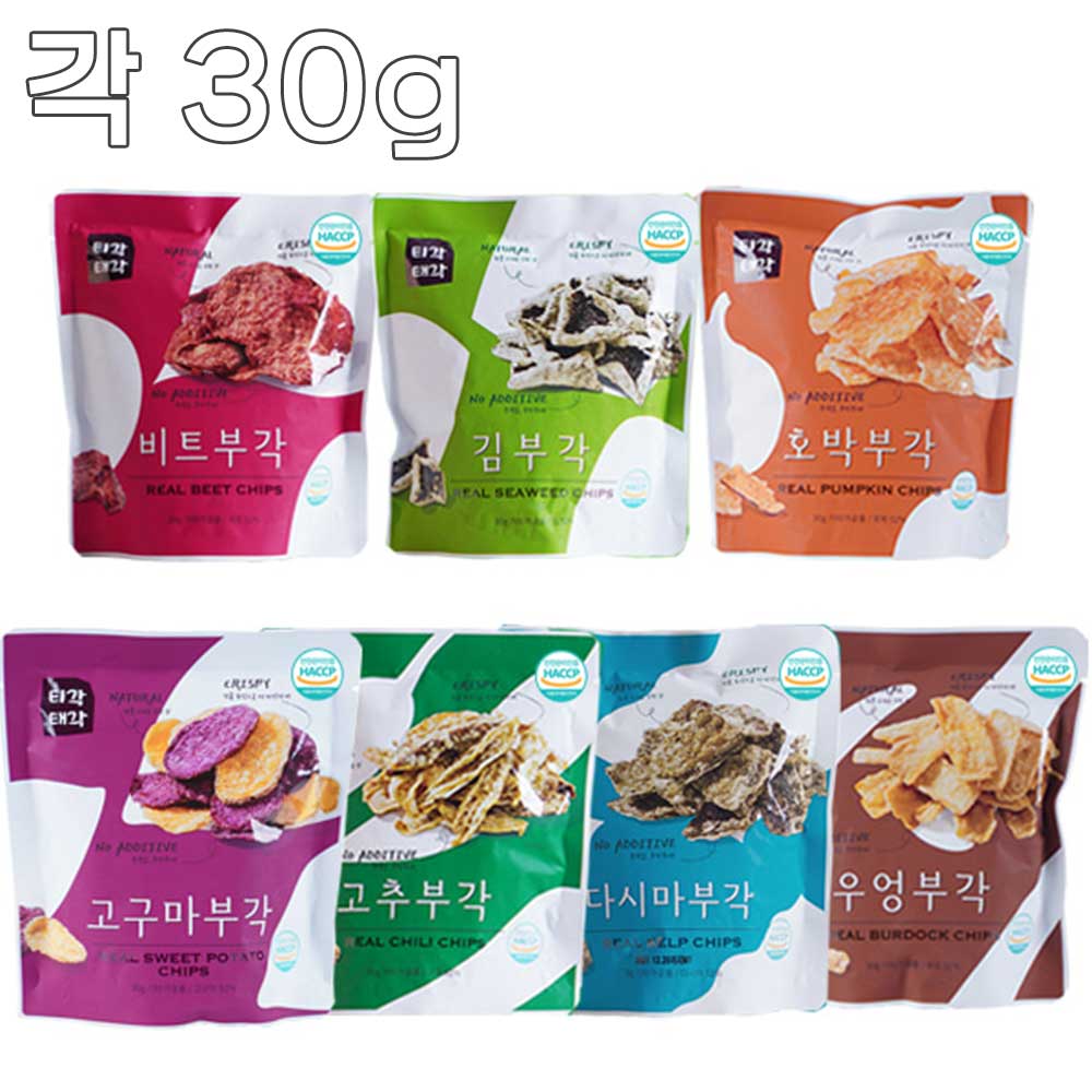 [맛다움] 속초명물 바삭바삭 부각(다시마+호박+고추+우엉+고구마+비트+김)x각30g