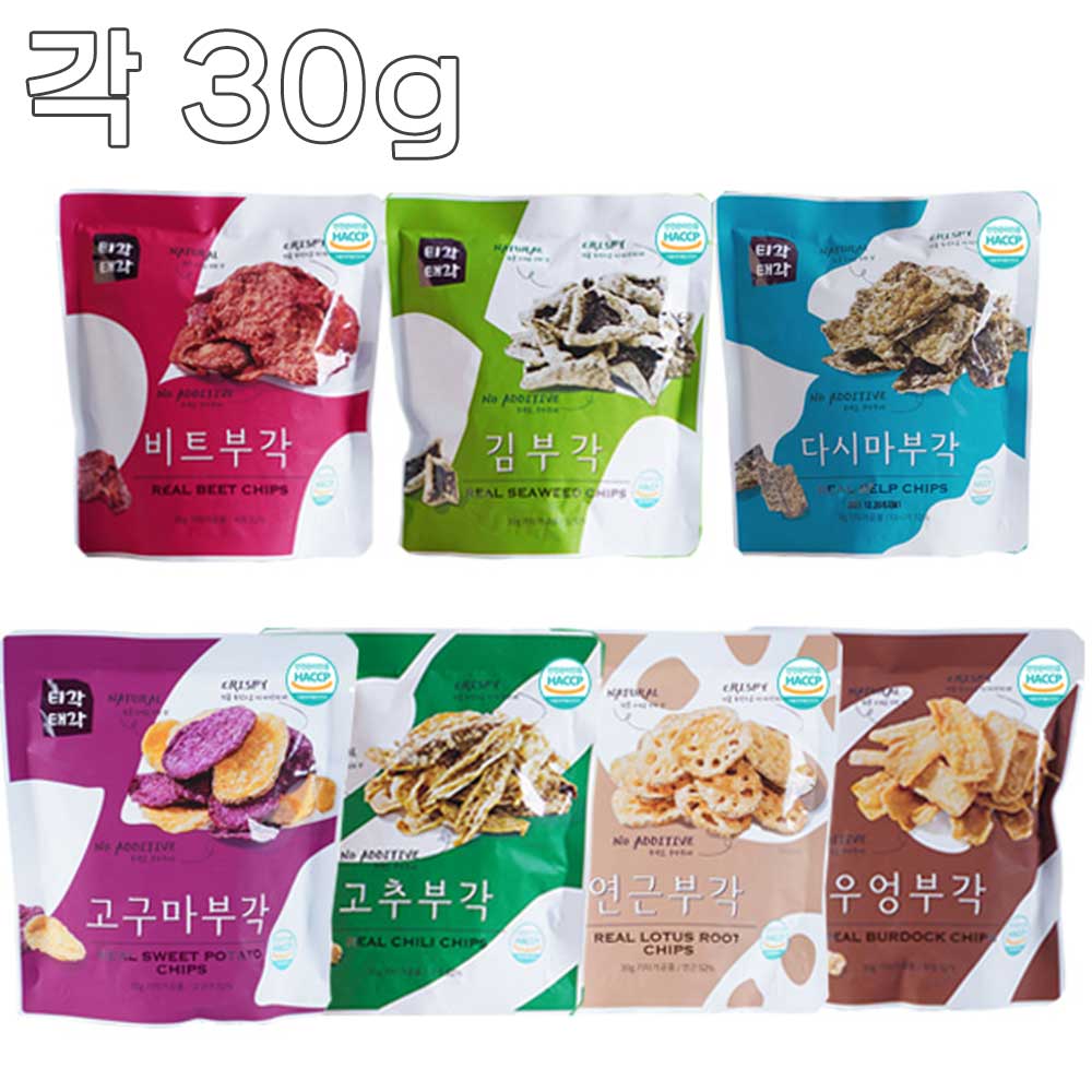 [맛다움] 속초명물 바삭바삭 부각(고추+우엉+고구마+비트+김+연근+다시마)x각30g