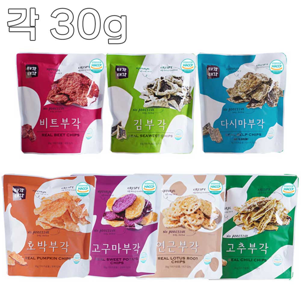 [맛다움] 속초명물 바삭바삭 부각(고구마+비트+김+연근+다시마+호박+고추)x각30g