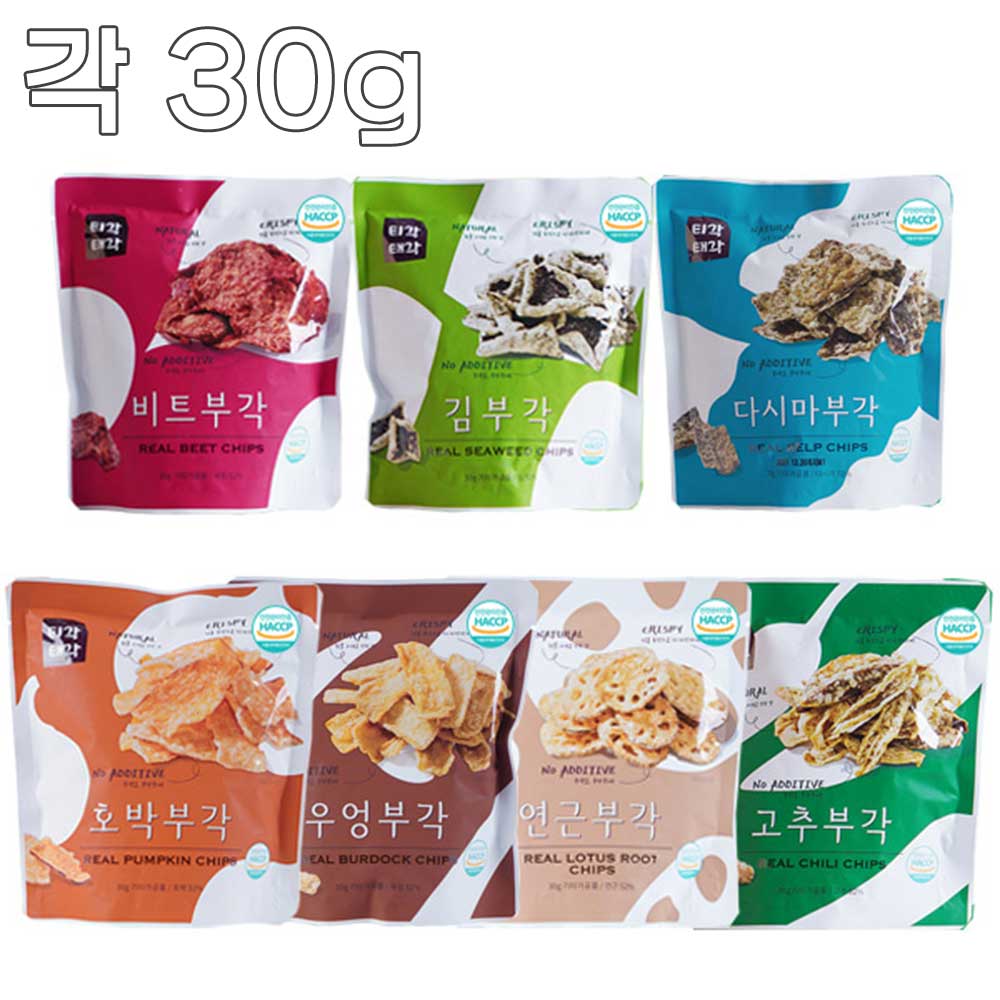[맛다움] 속초명물 바삭바삭 부각(비트+김+연근+다시마+호박+고추+우엉)x각30g