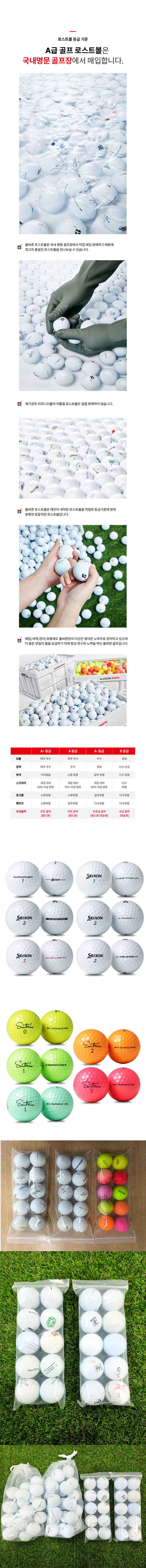 A급 골프 로스트볼 10구 랜덤 상세 1