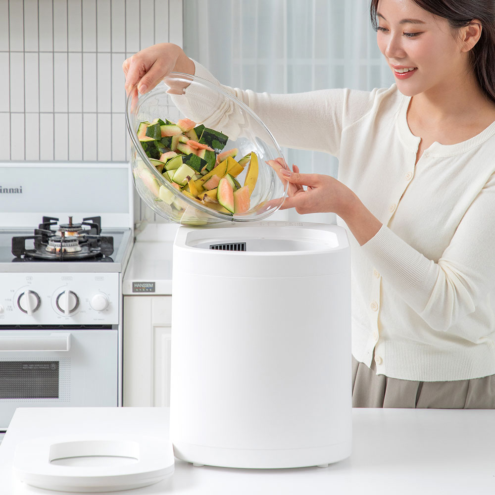 [한경희] 더 스티머 음식물 처리기 4L 가정용 음식쓰레기 분쇄기 (화이트)