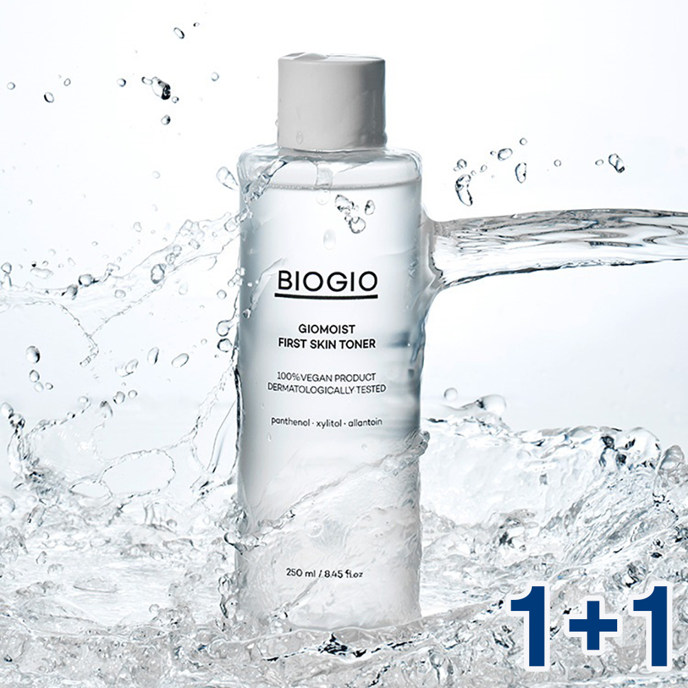 1+1 [바이오지오] 지오모이스트 퍼스트 스킨 토너 250ml (비건) (강남 피부과 입점 제품) (총2개)