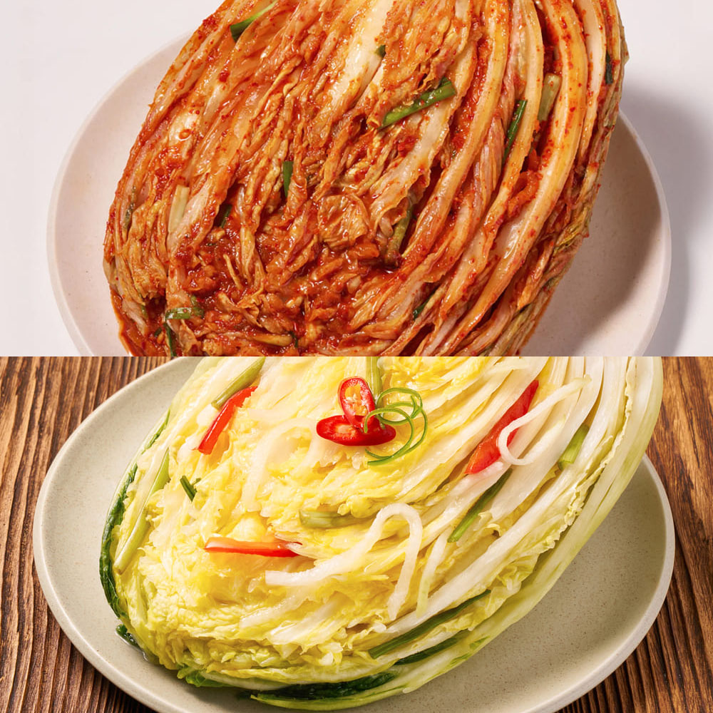 [153김치세트] 포기 3kg+백김치 2kg