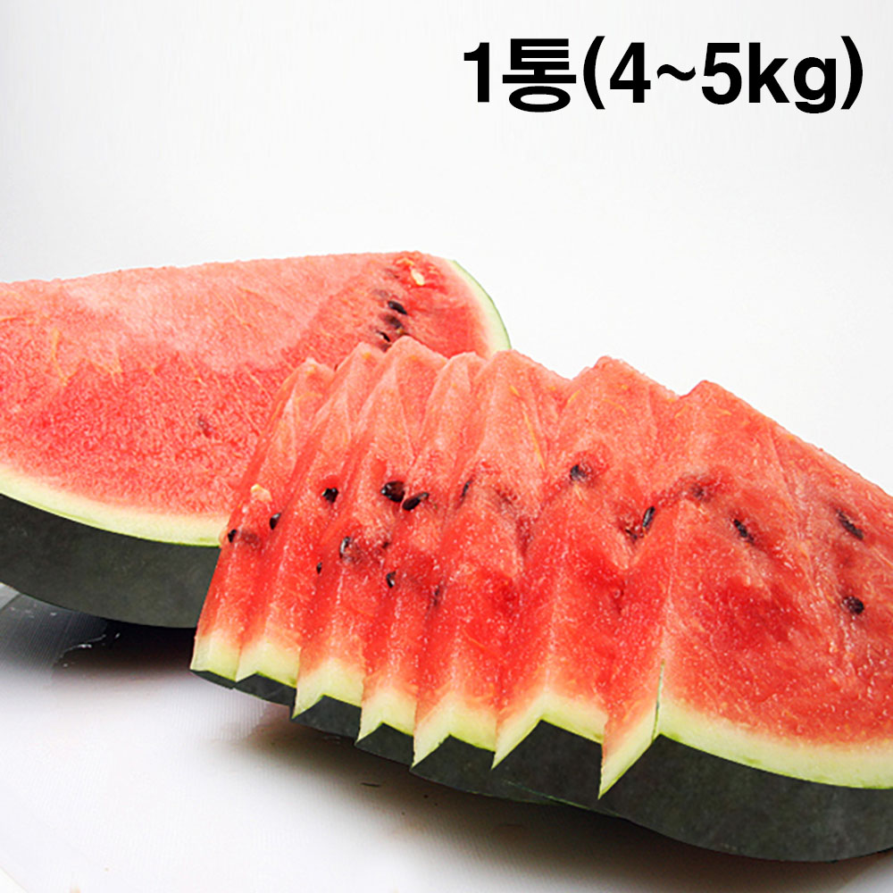 [더기다림_두] 신선한 수박 1통(4~5kg)