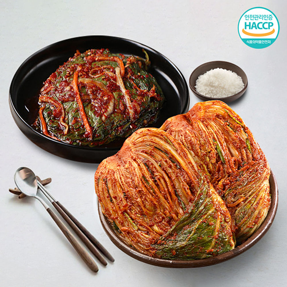 [국제요리대회최우수상] 전라도 포기김치 3kg+깻잎김치 500g