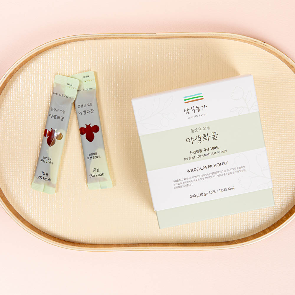 [삼식농가] 꿈 같은, 오늘(야생화꿀) 300g(10g*30포)