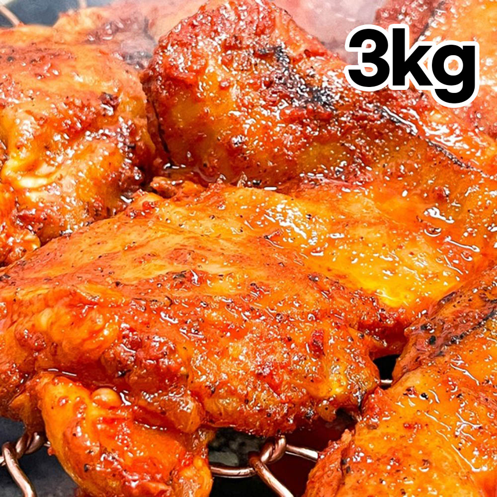 [국내산] 신선 닭다리살 양념구이 춘천식닭갈비 3kg