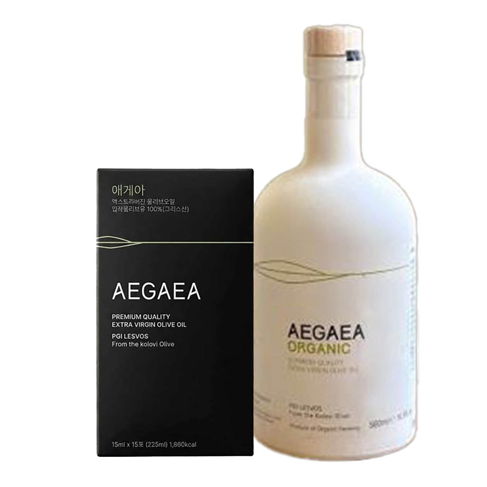[SET] 애게아 오가닉 올리브유 500ml 1병 + 애게아 스틱 올리브유 1박스(15포)