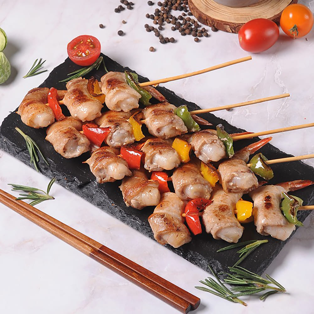 삼겹새우롤꼬치 350g(5꼬치)