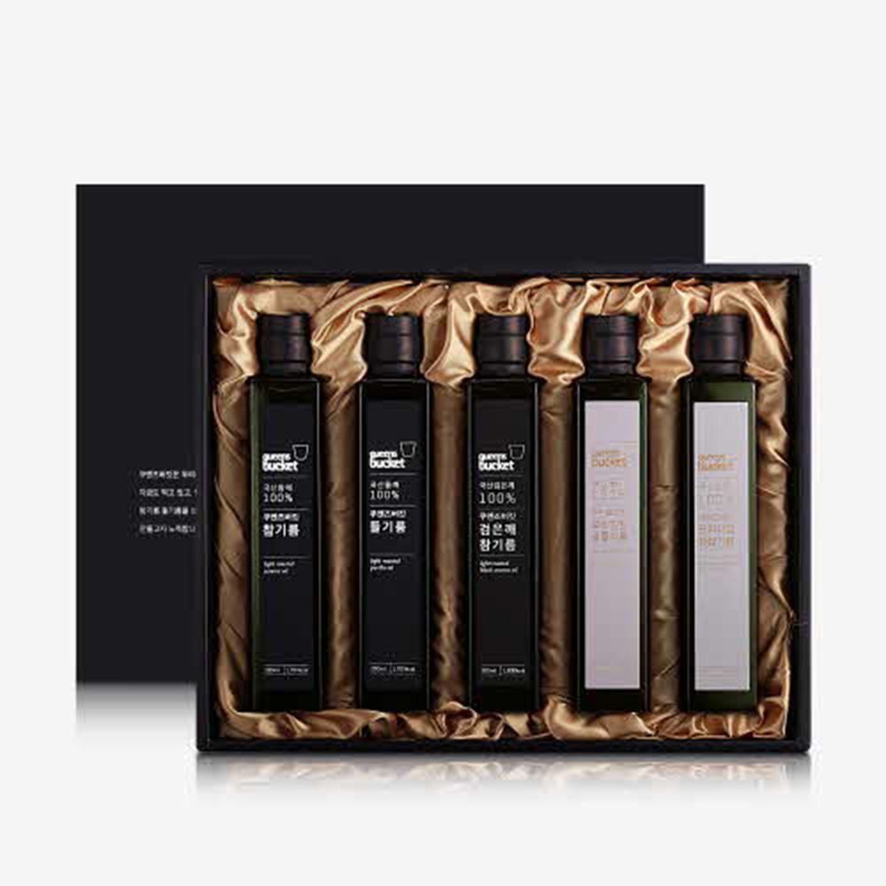 [쿠엔즈버킷] 저온압착 프리미엄 200ml 5종 세트