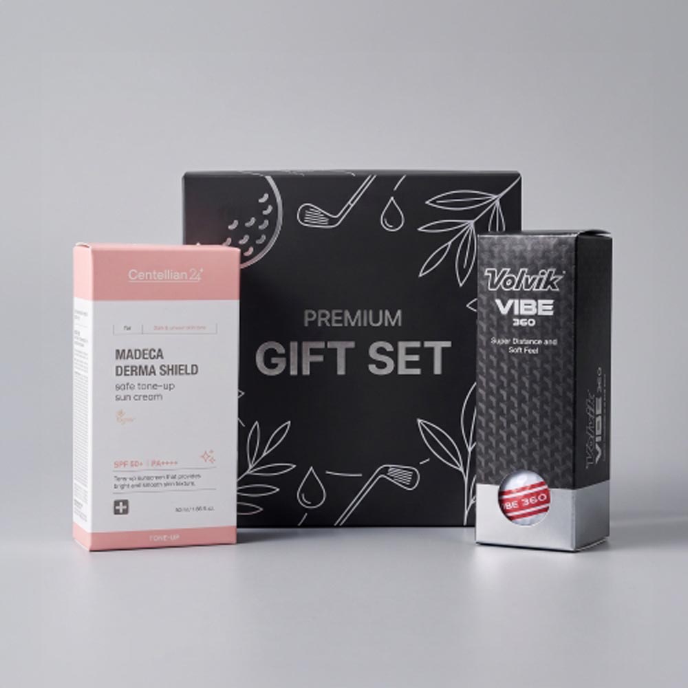 [볼빅x센텔리안24] 바이브 360 3구 골프공 + 톤업 선크림 50ml (쇼핑백포함)