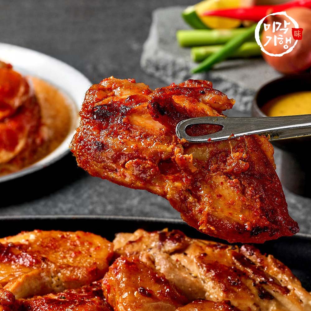 미각기행 특공 간장 양념 바비큐 닭갈비 구이 2.2kg (550g 4팩)