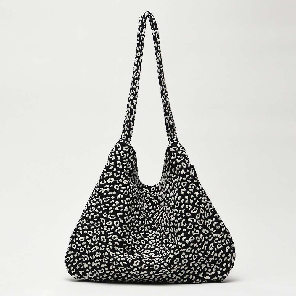[엘리스마샤] LEOPARD NEAT BAG 레오파드 니트백