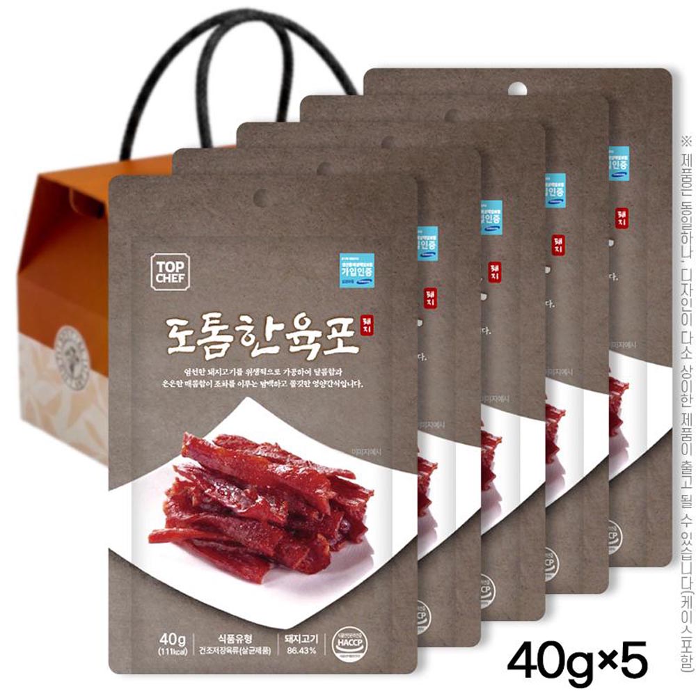탑셰프 도톰한육포40g 5P