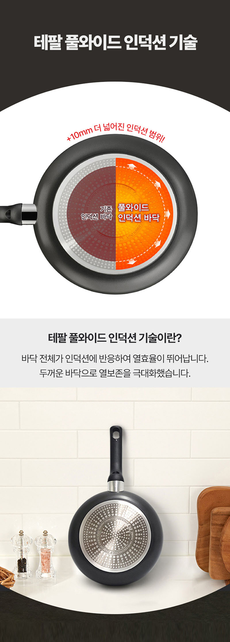 ★주방리프레쉬★ [테팔] 인덕션 델리커시 티타늄 멀티팬 28cm 상세 50
