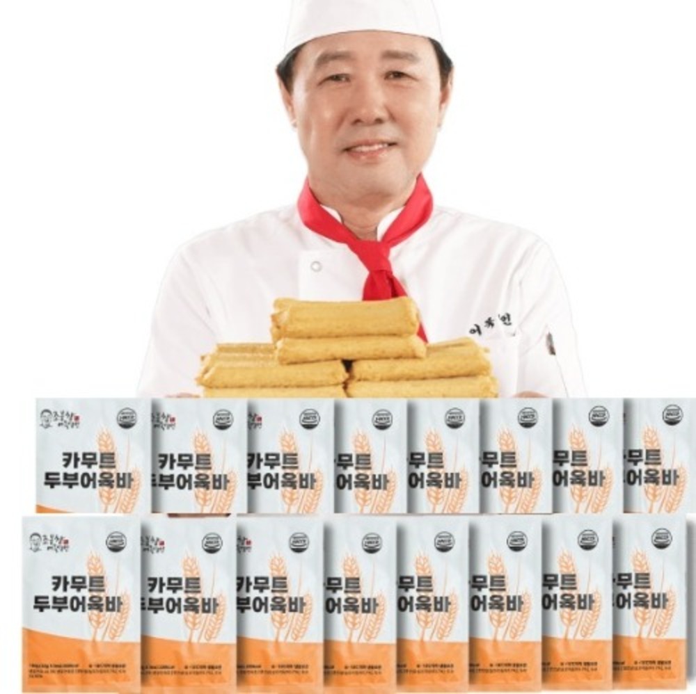 조봉창 어묵명인 카무트 두부어육바 150g X 16봉