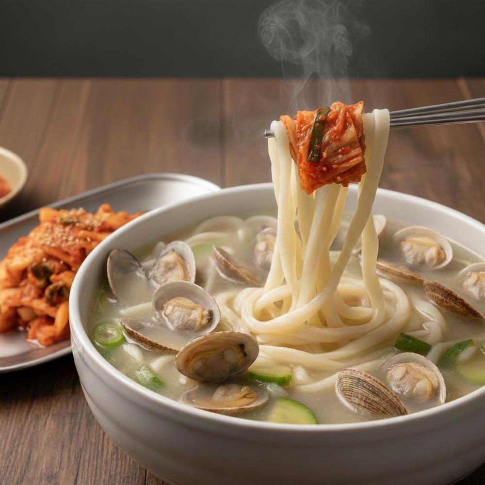 [명동칼국수]세트 칼국수3인분(500g)+맛김치1kg+칼국수소스3개