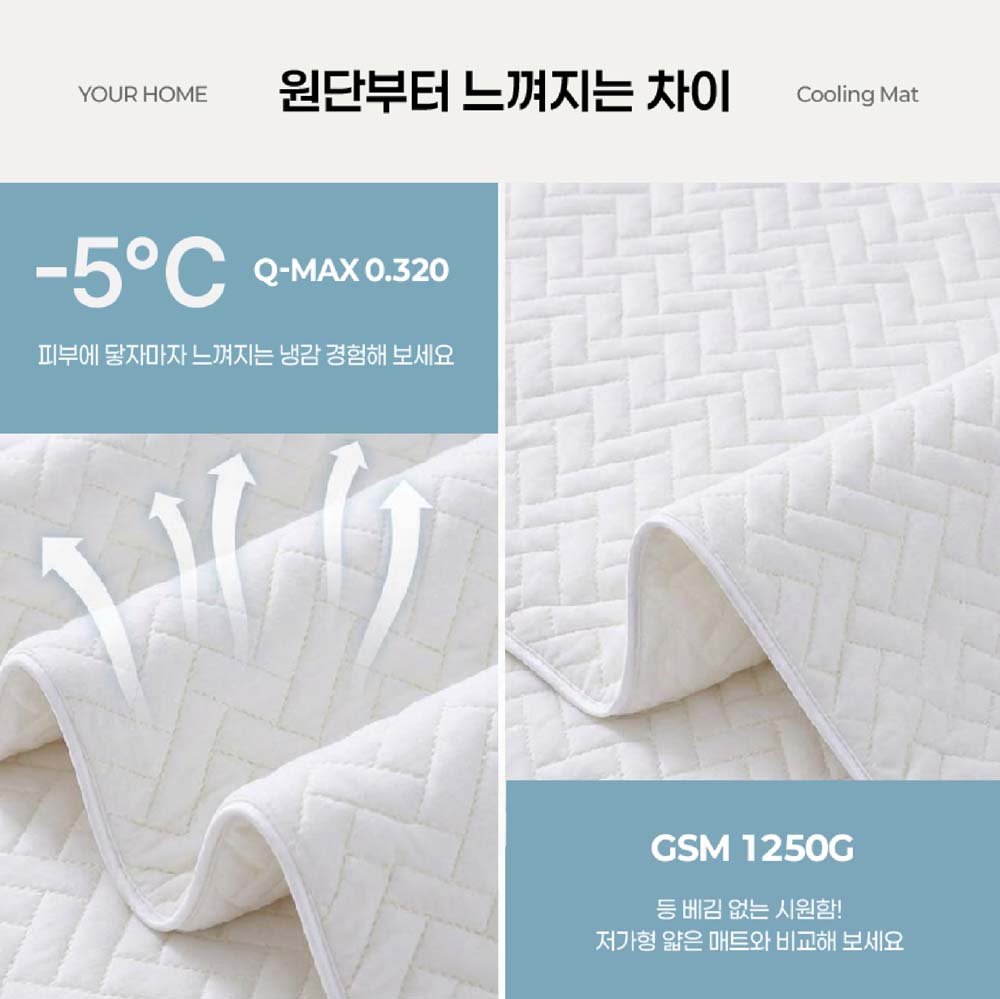 오코텍스 [유어홈] 듀라아이스 냉감쇼파패드 냉감 쿨매트[쇼파패드 및 1인용 침실사용]