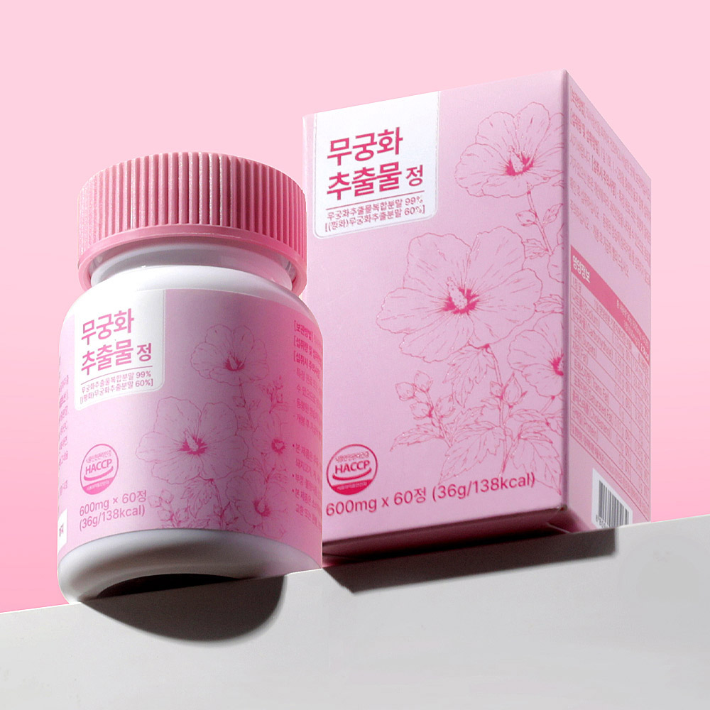 [헬씨메이드] 무궁화추출물 정 600mg 60정 1병