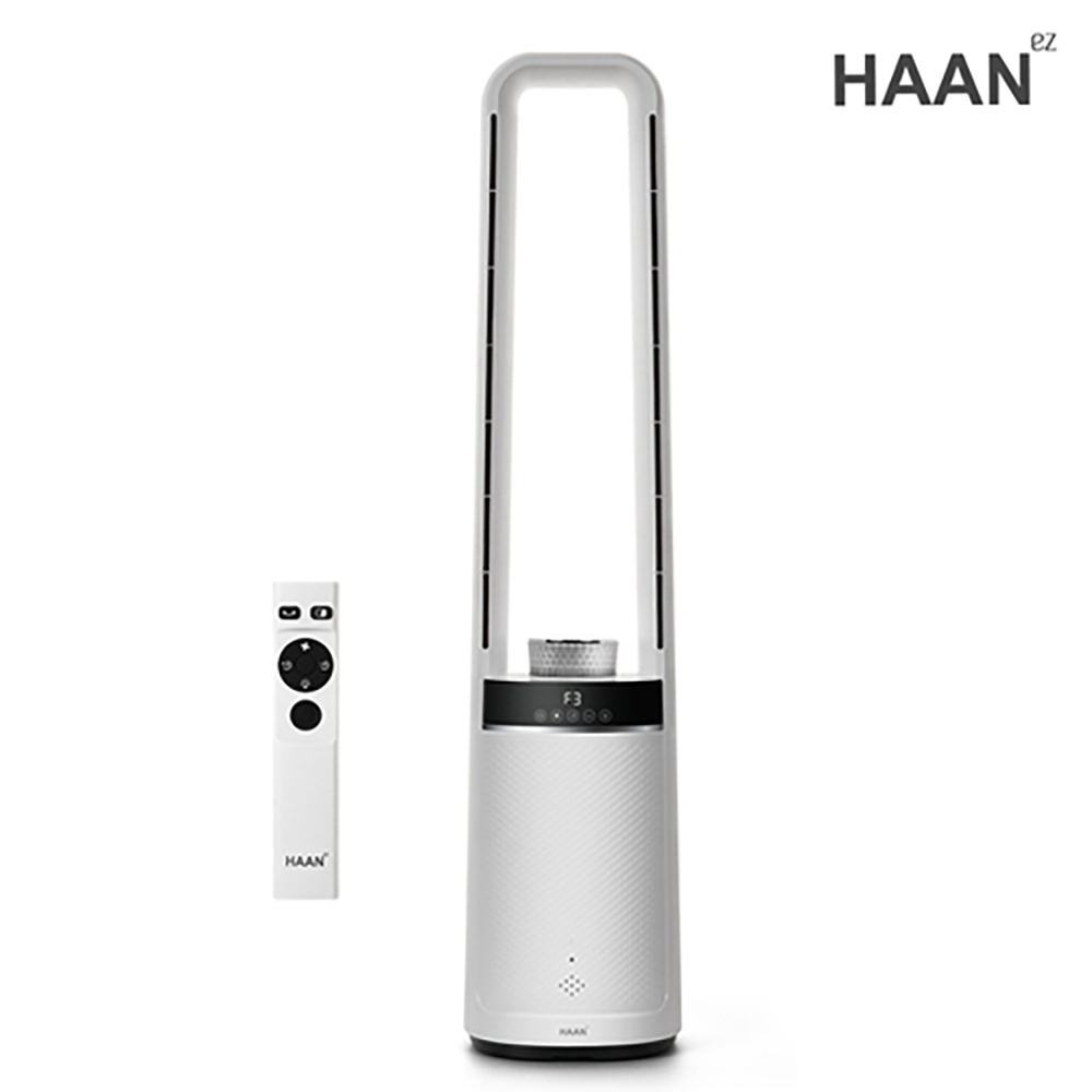 [한경희] 날개없는 타워형 무드등 리모컨 선풍기 HAAN-NF4500