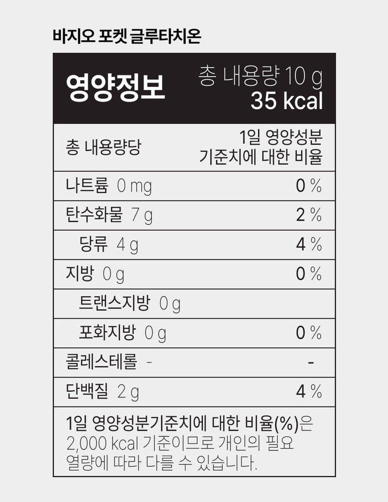 [바지오] 포켓 글루타치온 500mg X 20정 상세 17