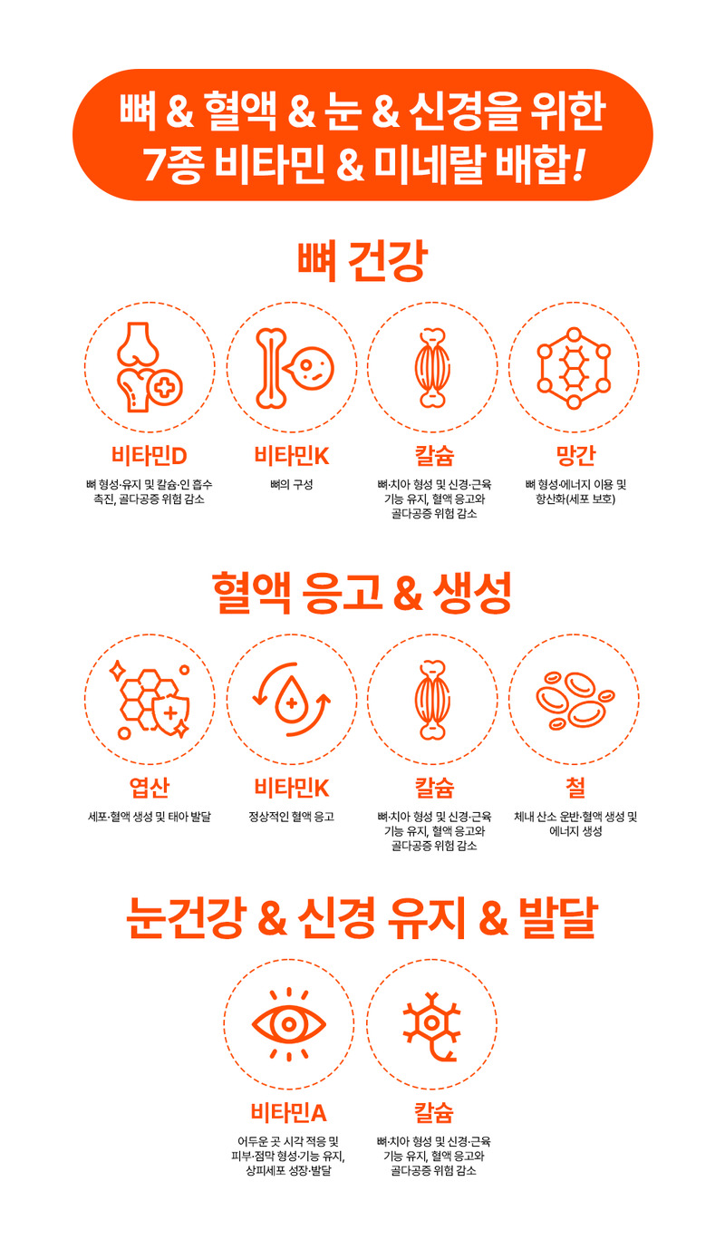 [바지오] 포켓 비타민 미네랄 멀티 19종 500mg X 20정 상세 11
