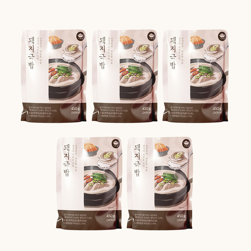 [이루온] 돼지국밥 450g x 5팩