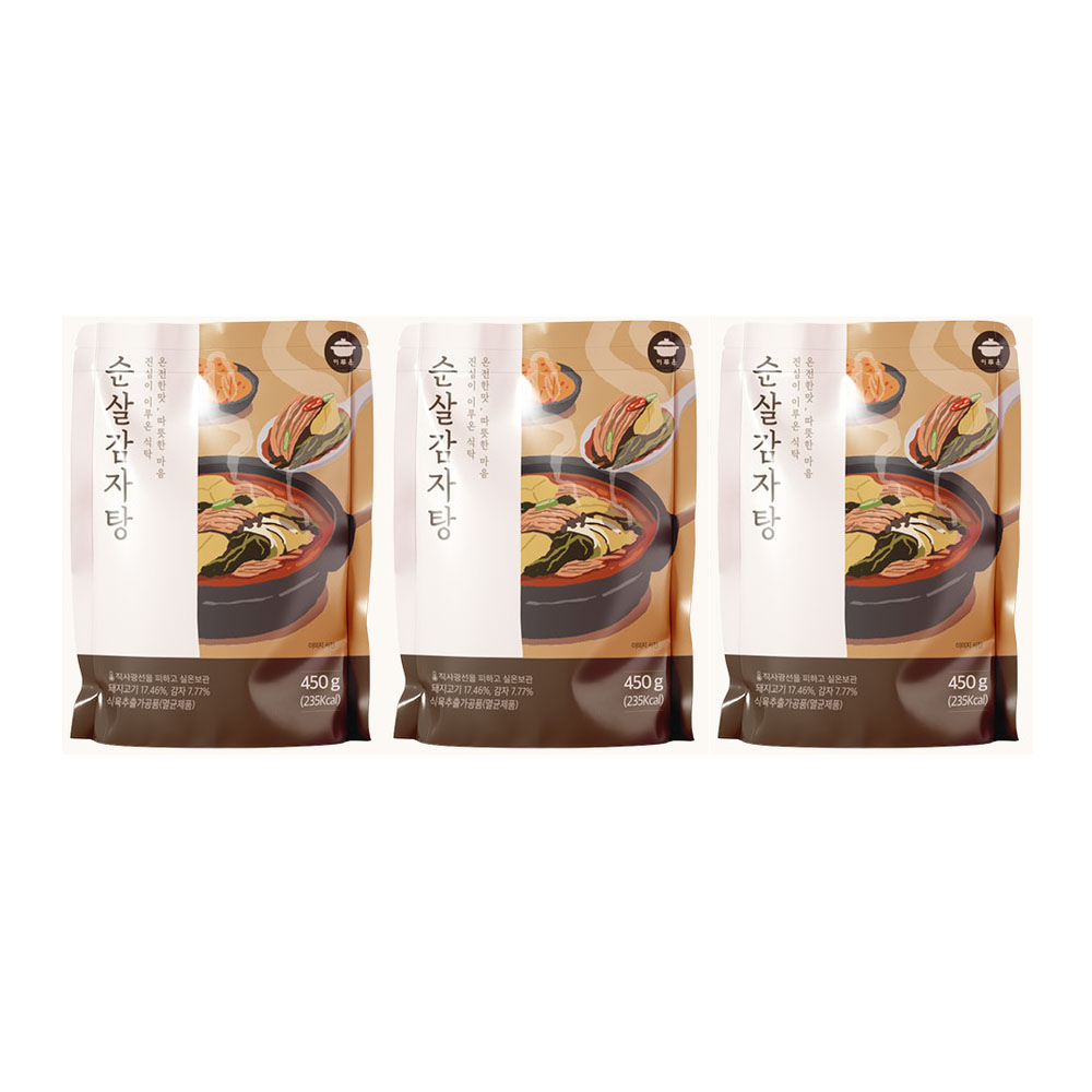 [이루온] 순살감자탕 450g x 3팩