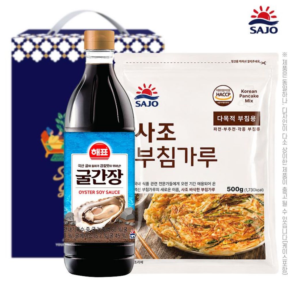 해표굴간장500ml 사조부침가루500g(2종)