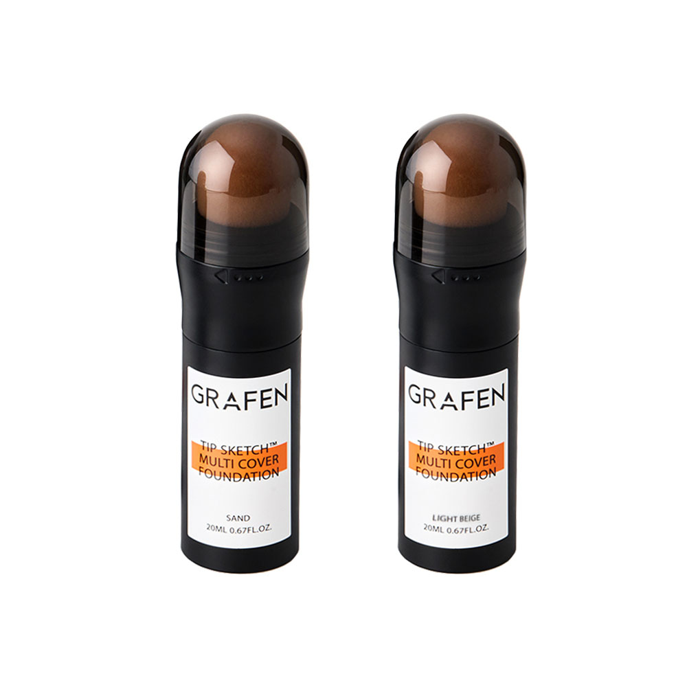 [그라펜] 팁 스케치 멀티 커버 파운데이션 20ml (21호 라이트베이지 / 23호 샌드)