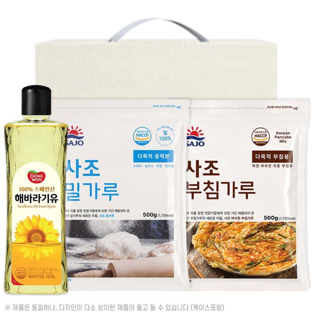 동원해바라기유 사조밀가루500g 부침가루500g(3종)