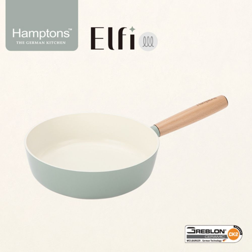 [Hamptons] 햄튼 엘피 세라믹 IH 딥프라이(궁중)팬 24CM