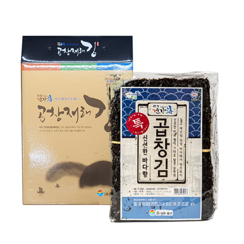 [미식관] 완도 특상품 곱창김 특선세트 100매/360g이상