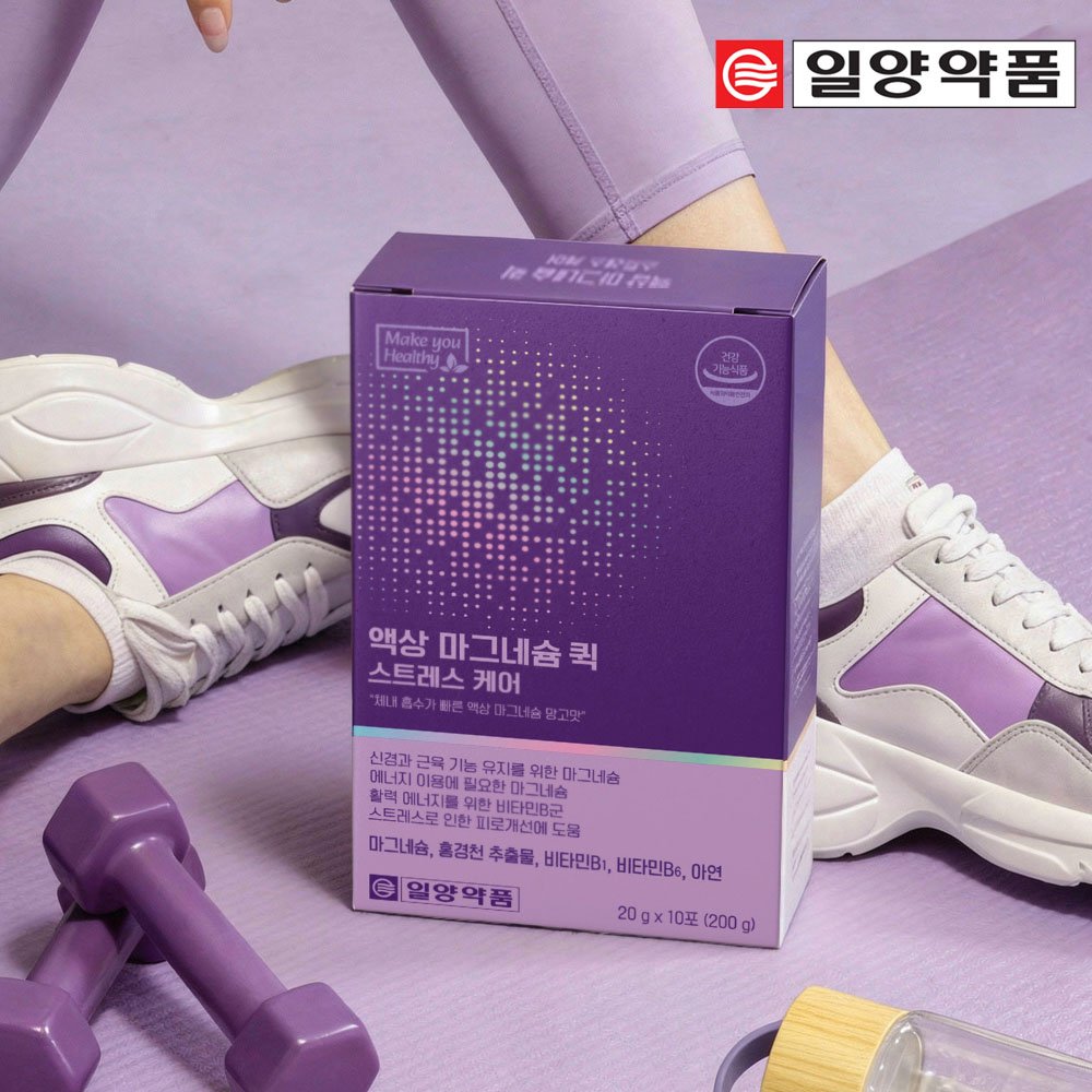 [일양약품] 메이큐헬씨 액상 글루콘산 마그네슘 퀵 스트레스 케어 스틱(10포)