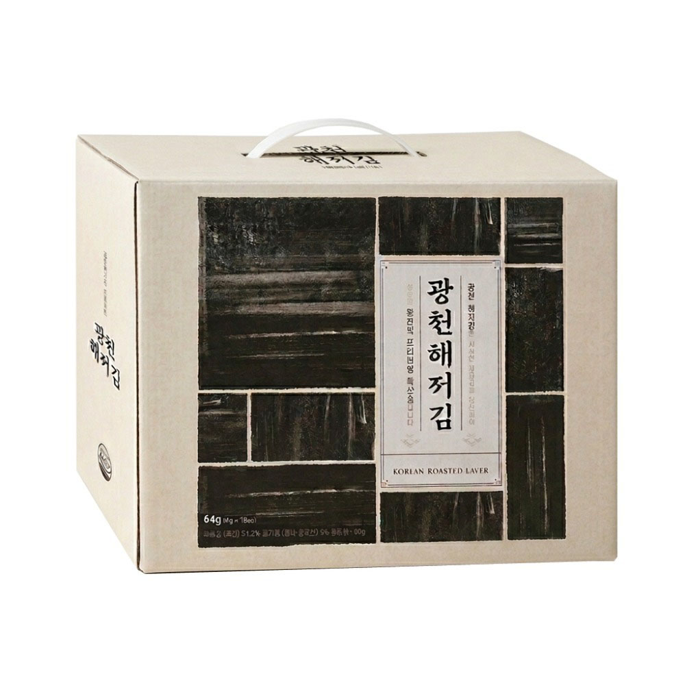들기름김 16호_들기름 도시락 4g*16봉(선물용 손잡이박스 포장)