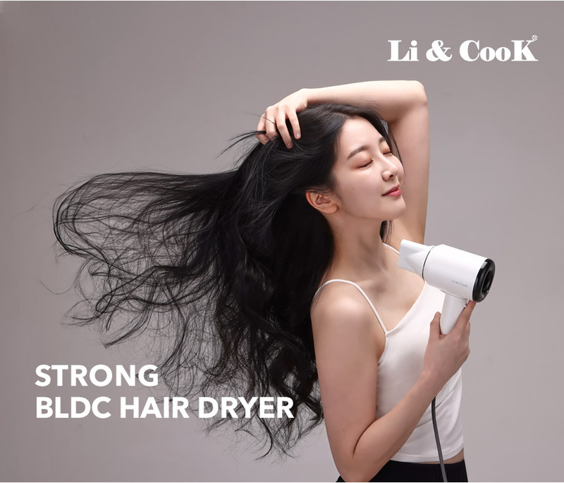 [리앤쿡] 데일리핏 헤어 스타일러+스트롱 BLDC 1600W 저소음 헤어드라이기 LCWB-HS475E / LNKD-9960W 상세 12