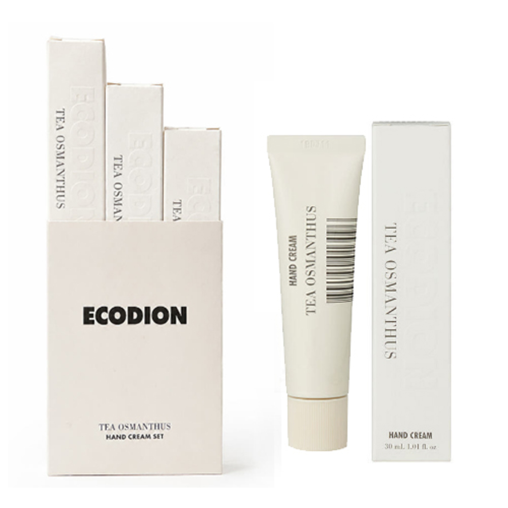 [에코디언]고보습 핸드크림 30ml*3P 슬리브 세트 /티오스만투스 향 퍼퓸핸드 크림