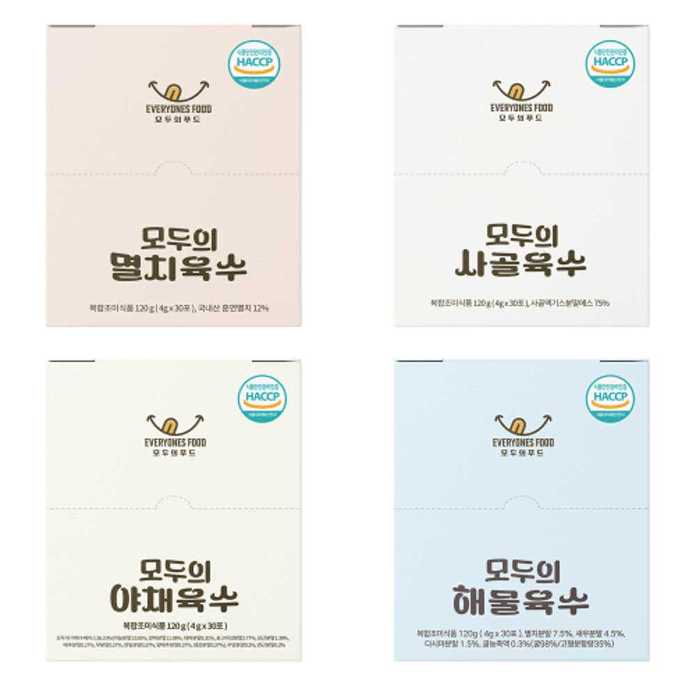 모두의 푸드 혼합C (해물+야채+사골+멸치) 각 1개입