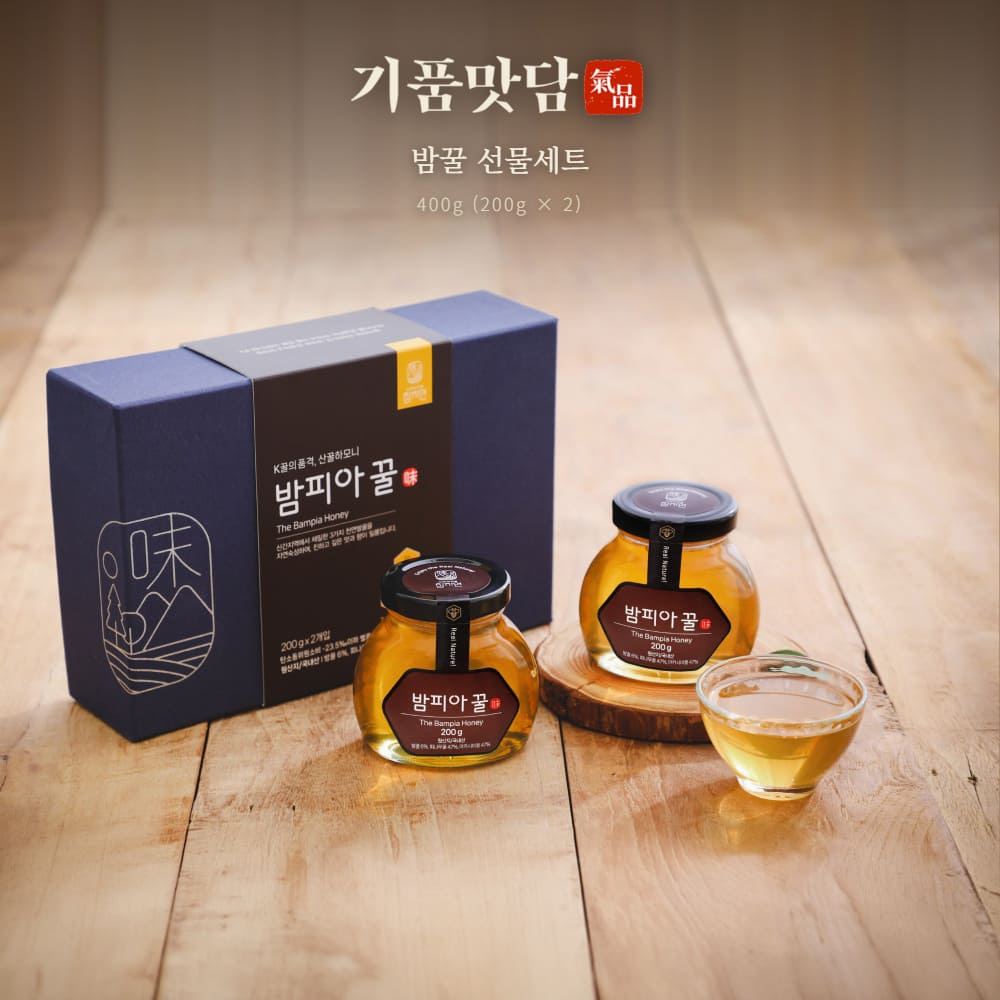 [기품맛담] 밤꿀 선물세트 400g(200g×2)